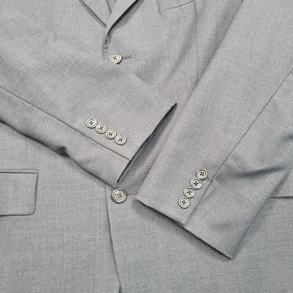 Ralph Lauren Mens Gray‎ Wool Cashmere Blend 3 Button Sport Coat Blazer 42R
